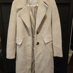 Calvin Klein Cream Trench Coat